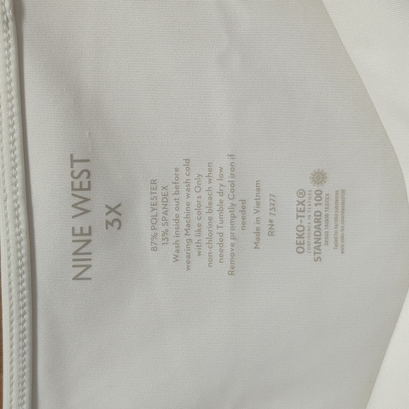 Nine West sculpting tank top women's plus 3x cream color- NWT - Picture 2 of 7